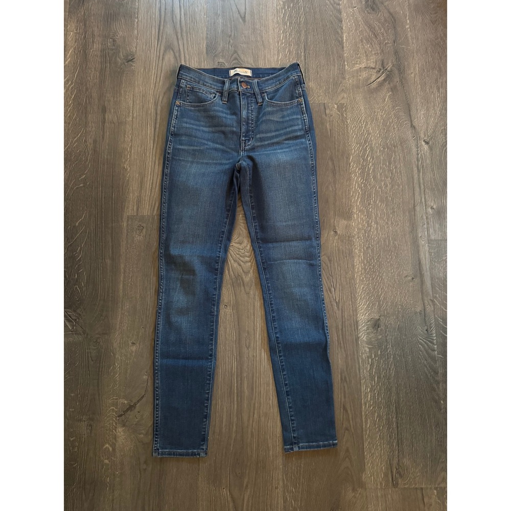 Madewell 10" Roadtripper Skinny Jeans 24 Dark Wash High‎ Rise Stretch NWOT